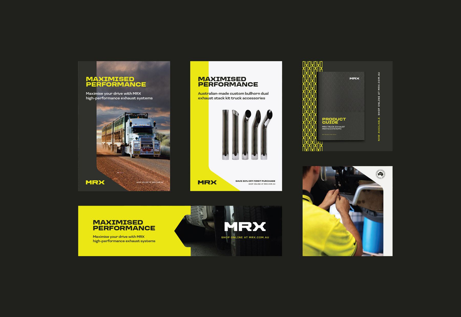 MRX print brand application
